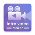 intro video maker android application logo